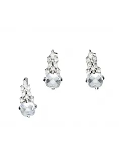 Srebrny komplet z cyrkoniami