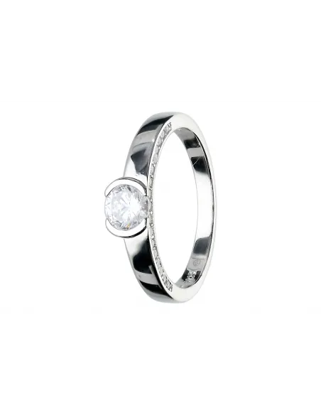 Srebrny pierścionek z cyrkoniami