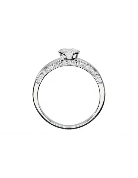 Srebrny pierścionek z cyrkoniami