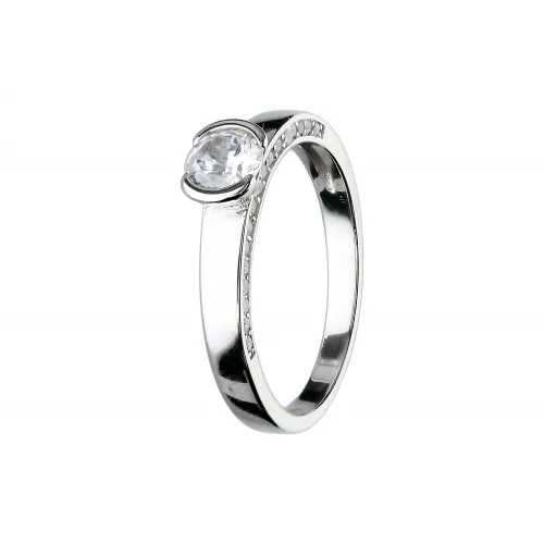 Srebrny pierścionek z cyrkoniami