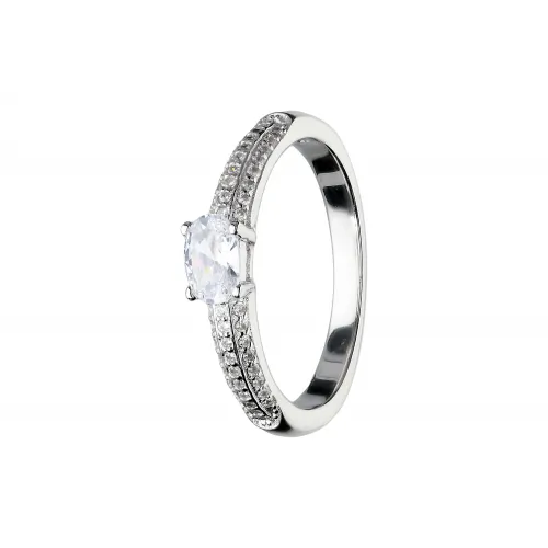 Srebrny pierścionek z cyrkoniami