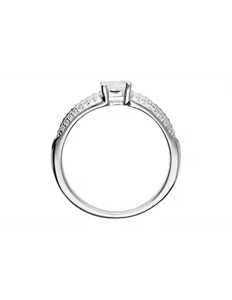 Srebrny pierścionek z cyrkoniami