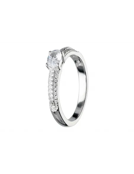 Srebrny pierścionek z cyrkoniami