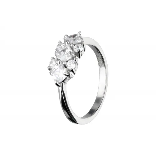 Srebrny pierścionek z cyrkoniami