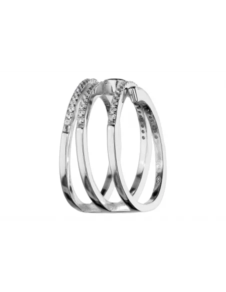 Srebrny pierścionek z cyrkoniami