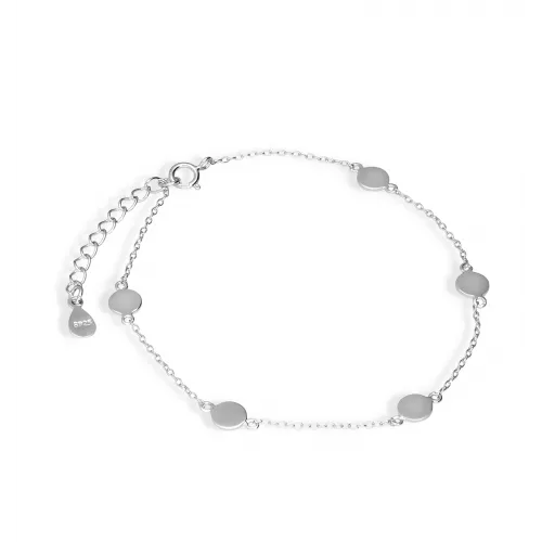 Srebrna bransoletka z blaszkami