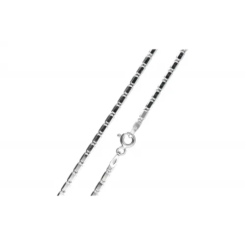 Srebrny łańcuszek - ozdobny 45cm