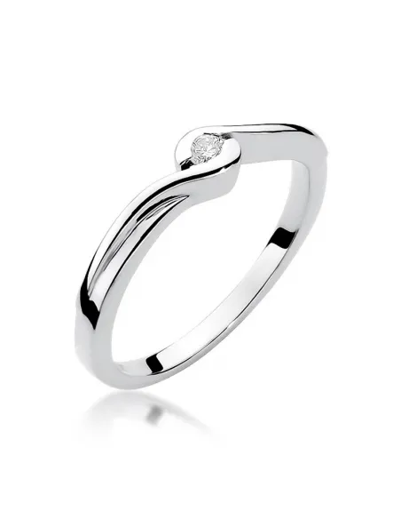 Pierścionek z brylantem 0,05ct