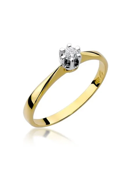 Pierścionek z brylantem 0,10ct