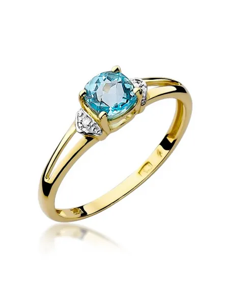 Pierścionek z brylantem - topaz 0,70ct