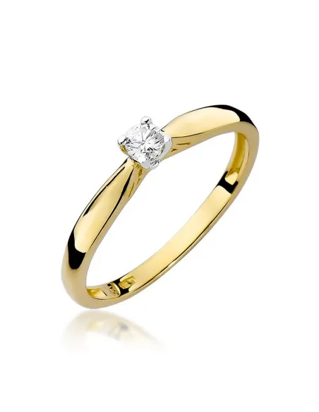 Pierścionek z brylantem 0,10ct