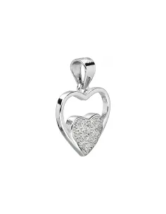 Srebrna zawieszka serce 2