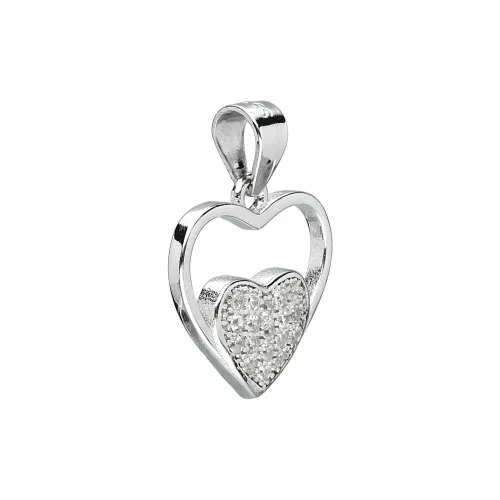Srebrna zawieszka serce