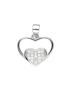 Srebrna zawieszka serce