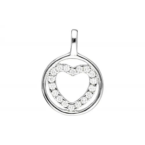 Srebrna zawieszka serce