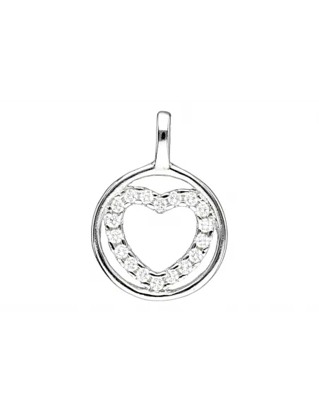 Srebrna zawieszka serce