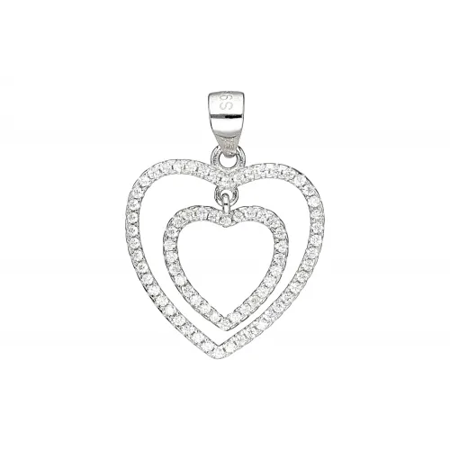 Srebrna zawieszka serce