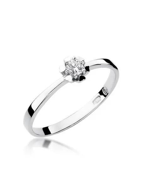 Pierścionek z brylantem 0,10ct