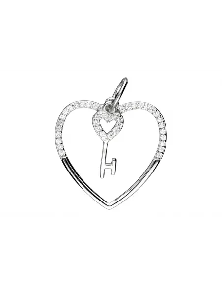 Srebrna zawieszka serce