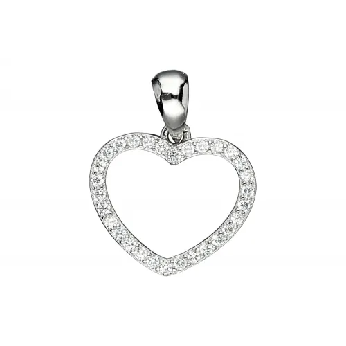 Srebrna zawieszka serce