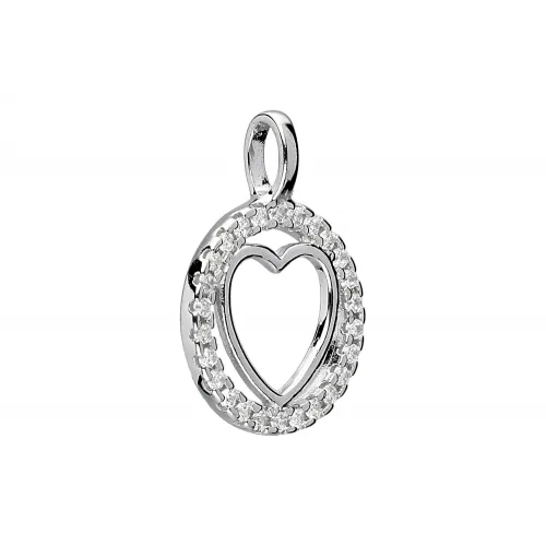 Srebrna zawieszka serce