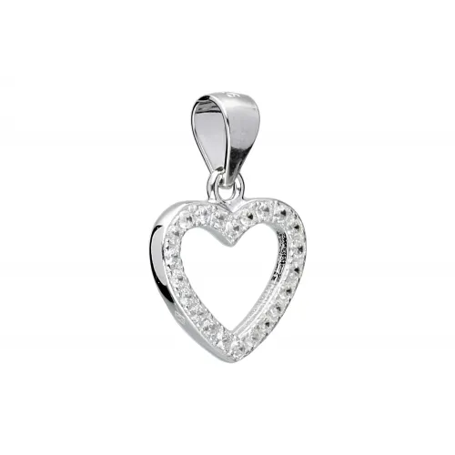 Srebrna zawieszka serca