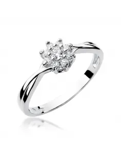 Pierścionek z brylantem 0,22ct 2