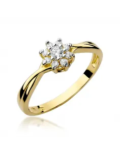 Pierścionek z brylantem 0,22ct