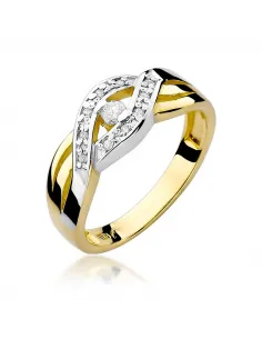 Pierścionek z brylantem 0,10ct