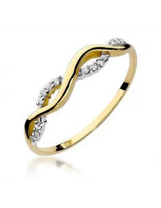 Pierścionek z brylantem 0,07ct