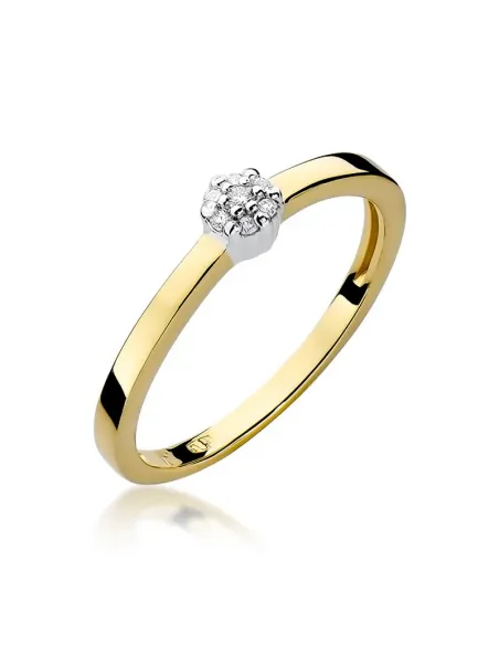 Pierścionek z brylantem 0,04ct