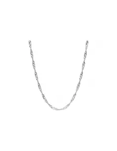 Srebrny łańcuszek singapur - 42cm
