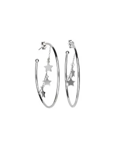 Kolczyki koła - gwiazdki 5cm 2