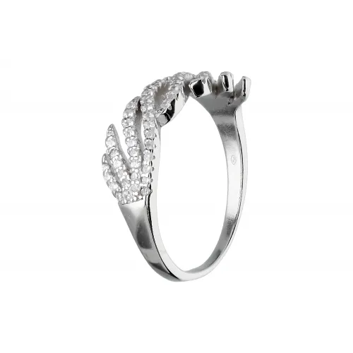 Srebrny pierścionek z cyrkoniami