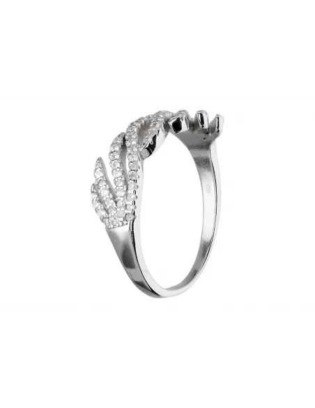 Srebrny pierścionek z cyrkoniami