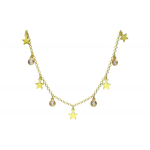 Pozłacany komplet - naszyjnik + bransoletka