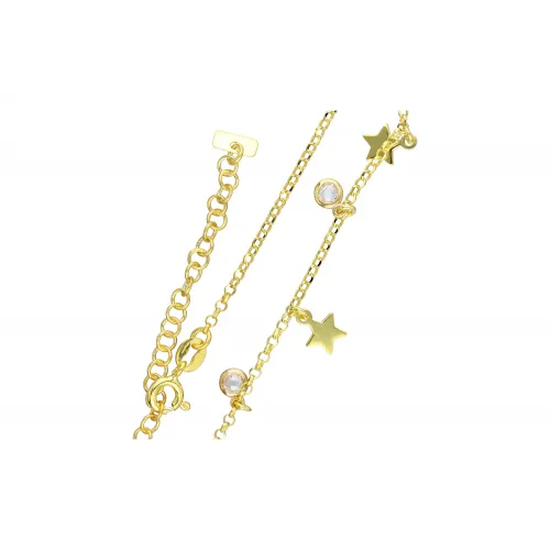 Pozłacany komplet - naszyjnik + bransoletka