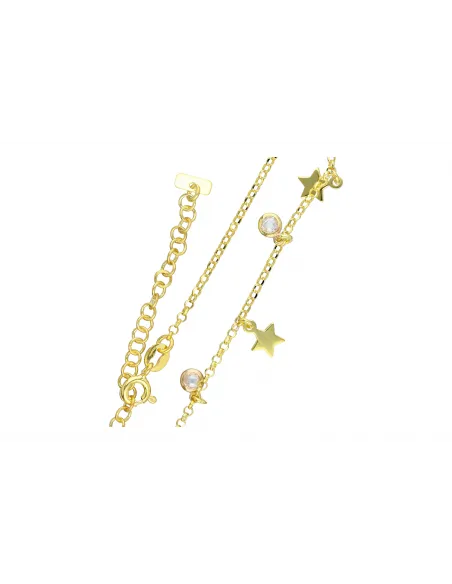 Pozłacany komplet - naszyjnik + bransoletka