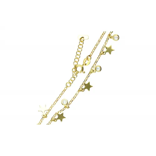 Pozłacany komplet - naszyjnik + bransoletka