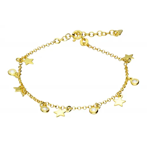 Pozłacany komplet - naszyjnik + bransoletka