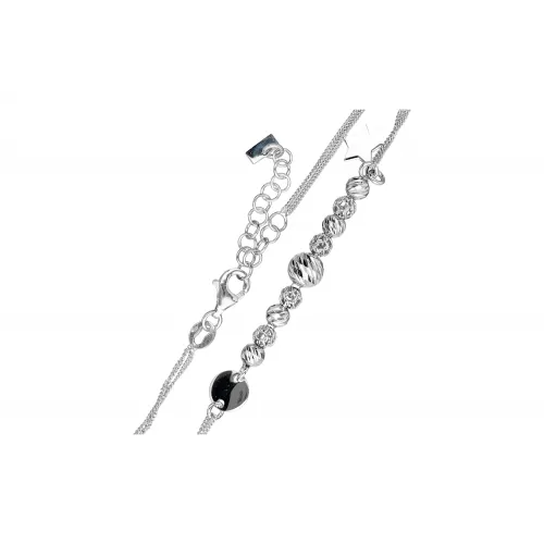 Srebrna bransoletka - wieloelementowa