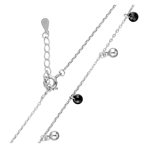 Srebrny naszyjnik z zawieszkami