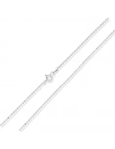 Srebrny łańcuszek kulkowy - 45cm 2