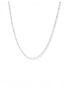 Srebrny łańcuszek kulkowy - 45cm