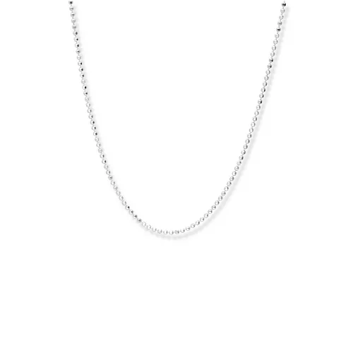 Srebrny łańcuszek kulkowy - 45cm