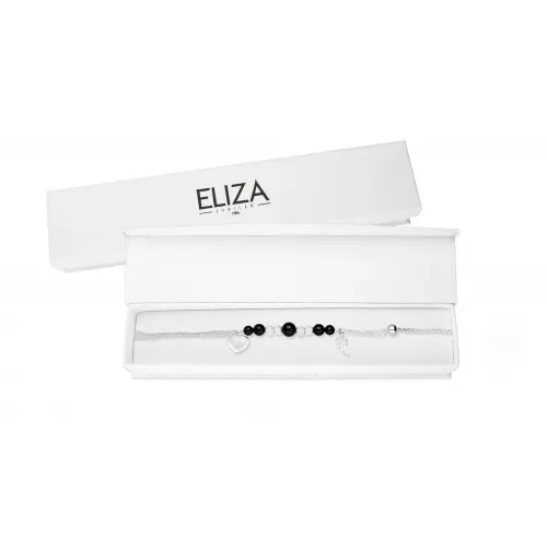 SREBRNA BRANSOLETKA Z OZDOBNYMI ELEMANTAMI