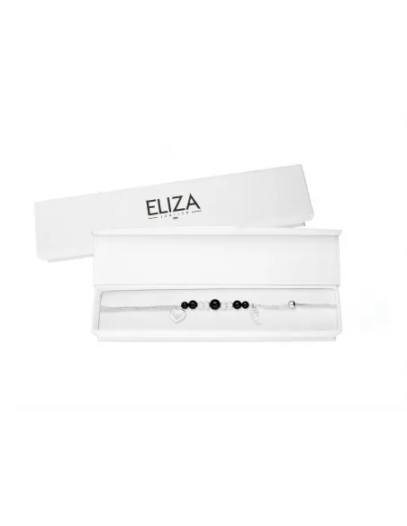 SREBRNA BRANSOLETKA Z OZDOBNYMI ELEMANTAMI