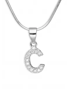 Srebrna Zawieszka - Literka C