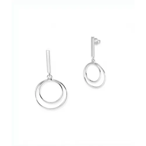 Srebrne Kolczyki - Kółka