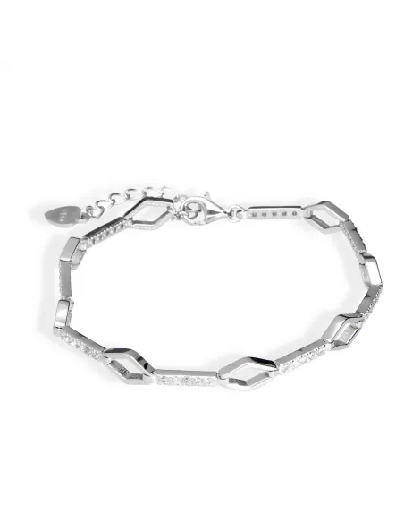 Srebrna Bransoletka Z Cyrkoniami